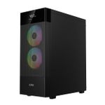 Gabinete Gamer Gamdias Aura GC5 Elite Preto ARGB Mid Tower com 3 Fans - AURA GC5 ELITE ARGB
