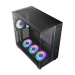Gabinete Gamer Gamdias Atlas M4 Preto ARGB Mid Tower com 4 Fans - ATLAS M4