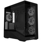 Gabinete Gamer Lian Li Vector V100 Mini Redragon Spec Preto Mid Tower com 4 Fans - OE809RX