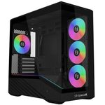 Gabinete Gamer Lian Li Vector V100 Mini Redragon Spec Preto Mid Tower com 4 Fans - OE809RX