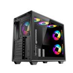 Gabinete Gamer Redragon Magic Box Preto Compacto Mesh Mid Tower sem Fans - CA-616B