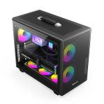 Gabinete Gamer Redragon Magic Box Preto Compacto Mesh Mid Tower sem Fans - CA-616B