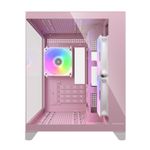 Gabinete Gamer Cougar FV150 Mini Rosa RGB Mid Tower com 3 Fans - 382QA60.0004