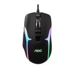 Mouse Gamer AOC GM 190 RGB 8 Botões USB - GM190B