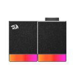 Caixa de Som Gamer Redragon Glyph 2.0 RGB Preto USB 2x5W RMS com Roda de Volume Botões Touch - GS517