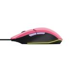 Mouse Gamer Trust Felox Rosa USB Iluminação LED - GXT109P