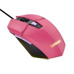 Mouse Gamer Trust Felox Rosa USB Iluminação LED - GXT109P