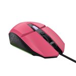 Mouse Gamer Trust Felox Rosa USB Iluminação LED - GXT109P