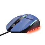 Mouse Gamer Trust Felox Azul USB Iluminação LED - GXT109B