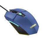 Mouse Gamer Trust Felox Azul USB Iluminação LED - GXT109B