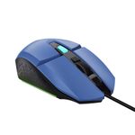 Mouse Gamer Trust Felox Azul USB Iluminação LED - GXT109B