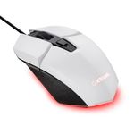 Mouse Gamer Trust Felox Branco USB Iluminação LED - GXT109W