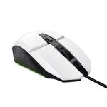 Mouse Gamer Trust Felox Branco USB Iluminação LED - GXT109W