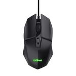 Mouse Gamer Trust Felox Preto USB Iluminação LED - GXT109