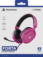 Headset Gamer Trust Forta Rosa 50mm PS5 PS4 Licenciado - GXT498P