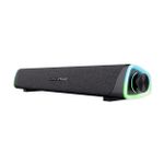 Caixa de Som Soundbar Gamer Trust Gaming X Axon RGB Preto Stereo 2.0 2x6W USB 3.5mm - GXT 620