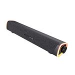 Caixa de Som Soundbar Gamer Trust Gaming X Axon RGB Preto Stereo 2.0 2x6W USB 3.5mm - GXT 620