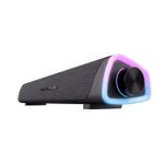 Caixa de Som Soundbar Gamer Trust Gaming X Axon RGB Preto Stereo 2.0 2x6W USB 3.5mm - GXT 620