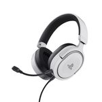 Headset Gamer Trust Forta Branco 50mm PS5 PS4 Licenciado - GXT498W