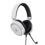 Headset Gamer Trust Forta Branco 50mm PS5 PS4 Licenciado - GXT498W