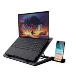 Suporte para Notebook até 17,3 Trust com 5 Fans USB LED Azul Suporte de Celular - GXT1125