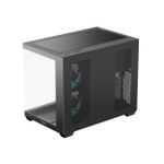 Gabinete Gamer Ocypus Gamma C54 ARGB Digital Preto Mid Tower com 3 Fans - GAMMA-C54-BKD300XX-GL