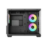 Gabinete Gamer Ocypus Gamma C54 ARGB Digital Preto Mid Tower com 3 Fans - GAMMA-C54-BKD300XX-GL
