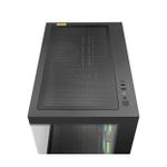Gabinete Gamer Ocypus Gamma C54 ARGB Digital Preto Mid Tower com 3 Fans - GAMMA-C54-BKD300XX-GL