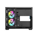 Gabinete Gamer Ocypus Gamma C54 ARGB Digital Preto Mid Tower com 3 Fans - GAMMA-C54-BKD300XX-GL