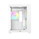 Gabinete Gamer Ocypus Gamma C54 ARGB Digital Branco Mid Tower com 3 Fans - GAMMA-C54-WHD300XX-GL