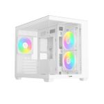 Gabinete Gamer Ocypus Gamma C54 ARGB Digital Branco Mid Tower com 3 Fans - GAMMA-C54-WHD300XX-GL