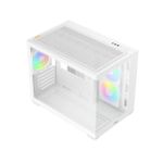Gabinete Gamer Ocypus Gamma C54 ARGB Digital Branco Mid Tower com 3 Fans - GAMMA-C54-WHD300XX-GL