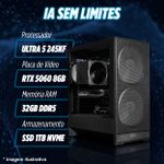 Computador Workstation Core Ultra 5 245KF + RTX 5060 8GB - AI STATION 01