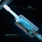 Adaptador de Rede TP-Link USB Tipo C para RJ45 Ethernet Gigabit - UE300C V2