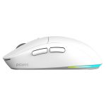Mouse Gamer Sem Fio PCYES Basaran Stealth White Ghost - PMGBRSTWG