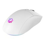 Mouse Gamer Sem Fio PCYES Basaran Stealth White Ghost - PMGBRSTWG