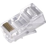 Conector Fortrek Macho 100 Peças CAT5E RJ45-201 - FK 120E