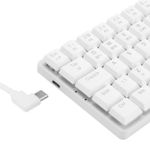Teclado Mecânico Gamer Redragon Ashe RGB Branco Switch Vermelho - K626-KB-W (PT-RED)