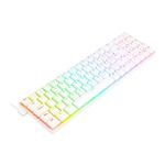 Teclado Mecânico Gamer Redragon Ashe RGB Branco Switch Vermelho - K626-KB-W (PT-RED)