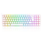Teclado Mecânico Gamer Redragon Ashe RGB Branco Switch Vermelho - K626-KB-W (PT-RED)