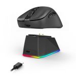 Mouse Gamer Sem Fio Redragon Ebony Standard Preto Wireless Bluetooth com Dock de Carregamento - M998-STD-1K