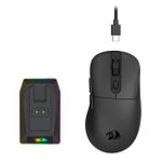 Mouse Gamer Sem Fio Redragon Ebony Standard Preto Wireless Bluetooth com Dock de Carregamento - M998-STD-1K