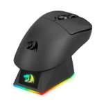 Mouse Gamer Sem Fio Redragon Ebony Standard Preto Wireless Bluetooth com Dock de Carregamento - M998-STD-1K