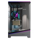 Gabinete Gamer Redragon View Preto ARGB Suporte de GPU Integrado Plataforma para Action Figure Mid Tower - CA-622B