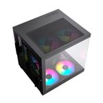 Gabinete Gamer Liketec Makam Preto  com 5 Fans ARGB