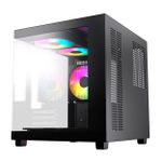 Gabinete Gamer Liketec Makam Preto  com 5 Fans ARGB