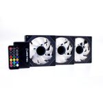 Kit 3x Cooler Liketec Enigma ARGB 120mm Preto - LK-KITARGB-ENIGMA-2079