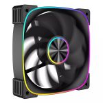 Kit 3x Cooler Liketec Riddle ARGB 120mm Preto - LK-RIDDLE-ARGB-3X