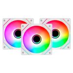 Kit 3x Cooler Liketec Enigma ARGB 120mm Branco - LK-KITARGB-ENIGMA-2080