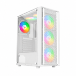 Gabinete Gamer Liketec Storm Branco Mid Tower com 3 Fans - LC-MT-STORM-2088